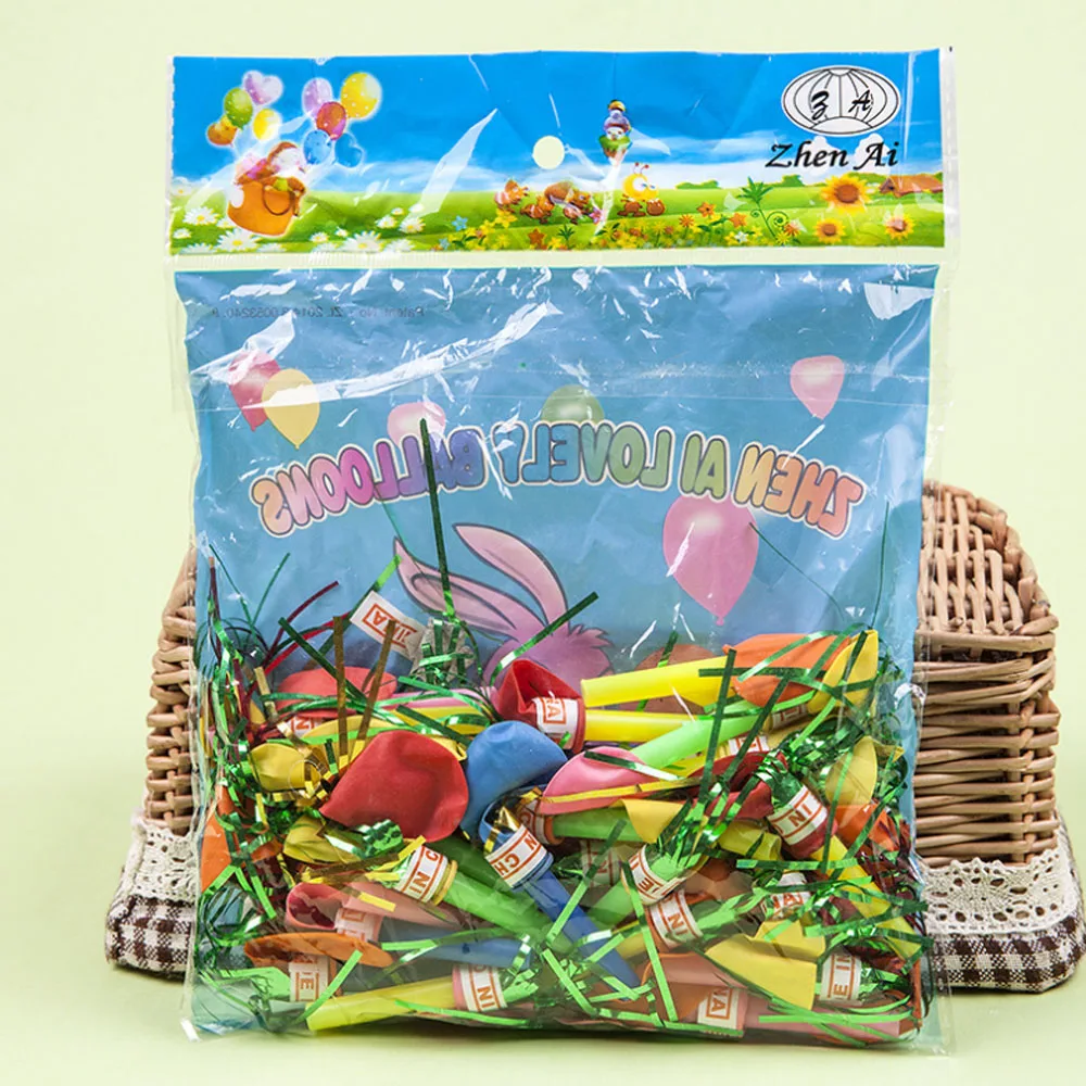 WH557 High Quality Inflatable Latex Kids Party Favor Decoration Balloon with Whistle Toys
