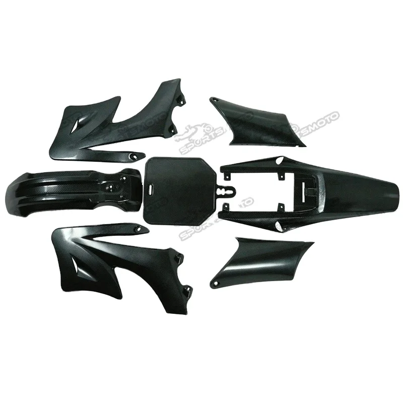Black Plastics Fender Fuel Tank Seat fr Apollo Orion 90-150cc Dirt Bike Atomik