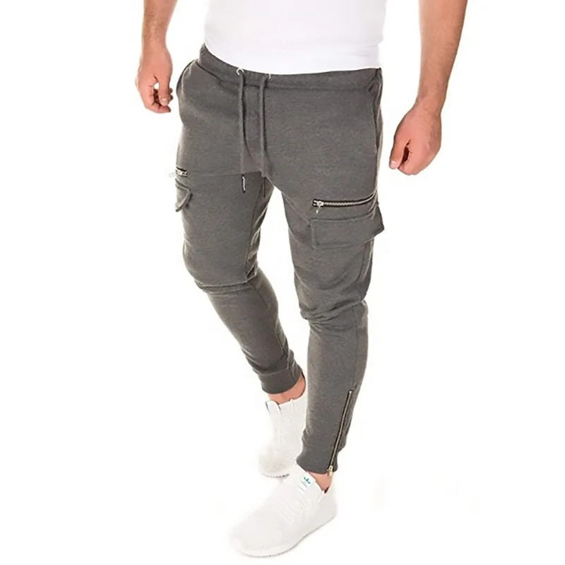 men's cargo sweatpants with zipper