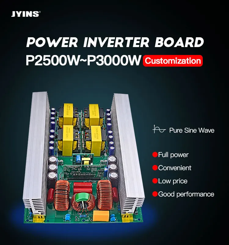 JYINS OEM/DOM 12V DC to AC Power Inverter PCB Board Electronic Assembly Board Manufacturer's Printed Circuit for Cars