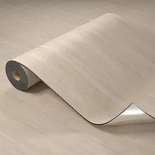 Peel and Stick White-Washed Vinyl Flooring Roll, Thicken Self Adhesive Vinyl Floor Tiles Wood Plank Flooring