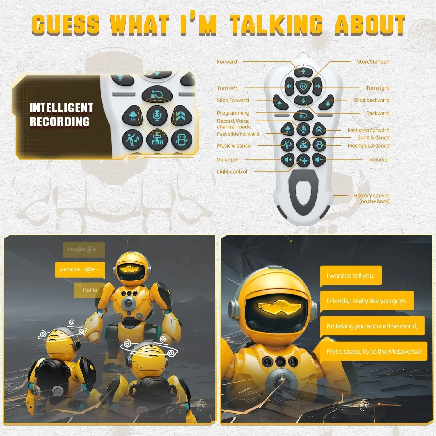 RC Robot Toys for Kids Remote Control Robots for Boys Programmable Music Dance Interactive Dance Robot Toy