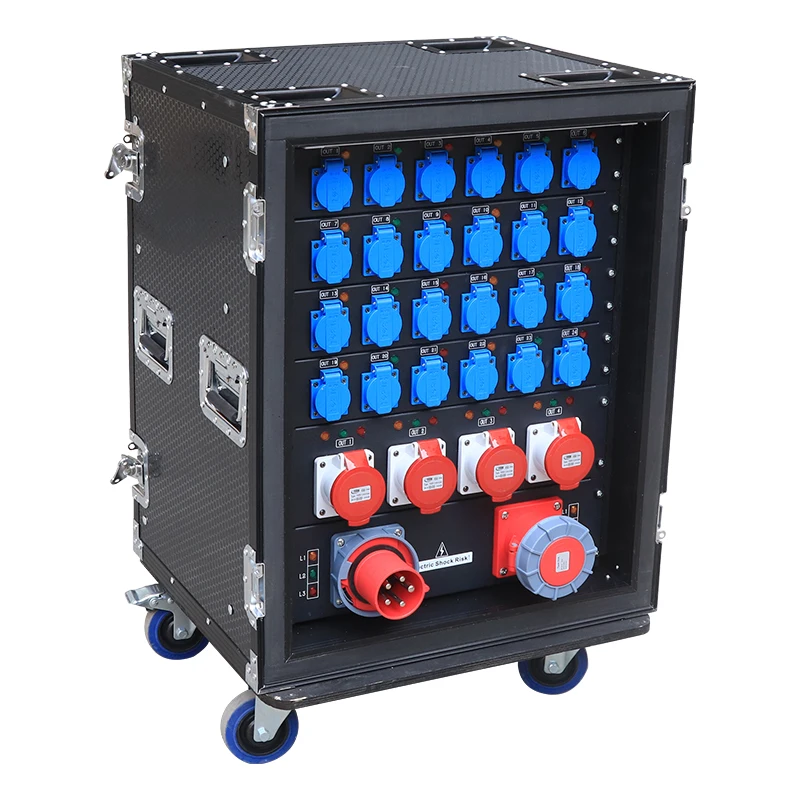 24 Road 16A Waterproof European 4 Road 32A 5PIN Input Output Power Distribution Equipment 63A 5PIN Input/Output 5PIN Power