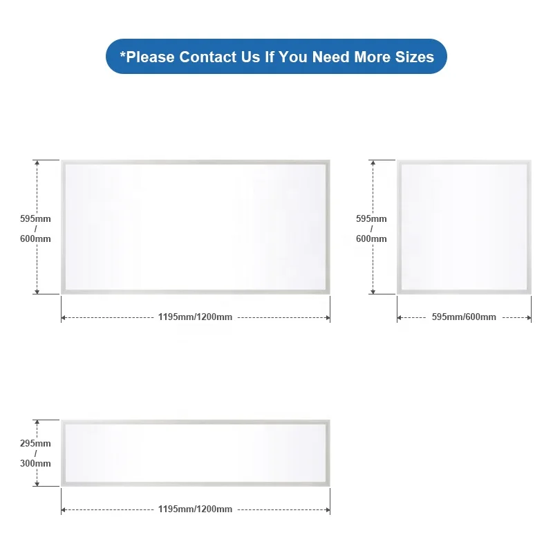 Square Spot Living Room Recess Light 30X30 60 X 60Cm 120X60 Backlit Rectangle Led Panel Light for Home Ceiling