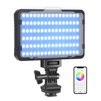 Neewer RGB Video Light With APP Control,Led Camera Light CRI95+ Dimmable for YouTube DSLR Camera Camcorder Photo Lighting,RGB176
