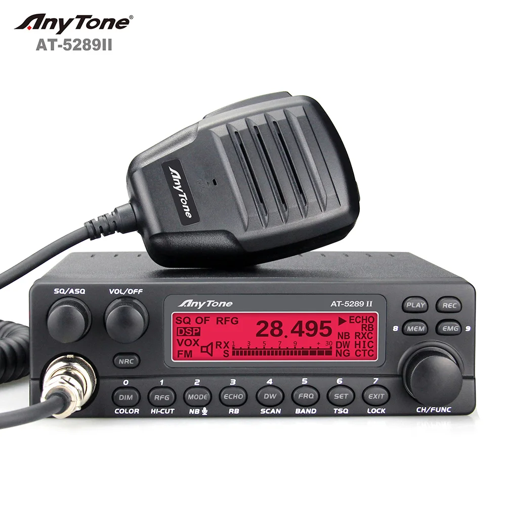 Anytone AT-5289 II AM FM CB Radio 27MHz 60W Long Range Walkie