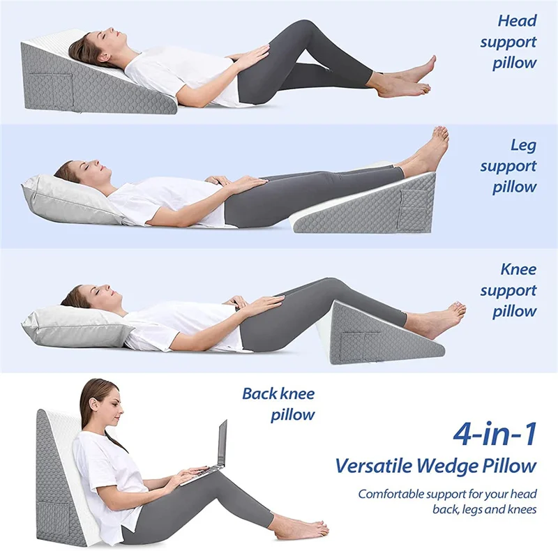 Air Layer Wedge Pillows Bed Wedge Pillow For Sleeping Acid Reflux After ...