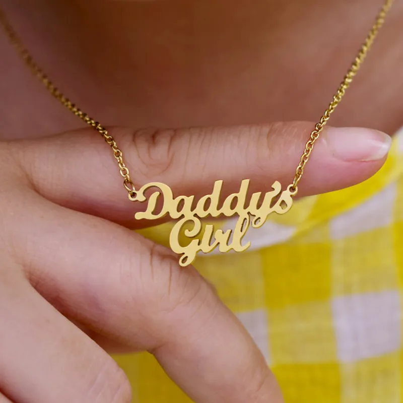 Chain Necklace Daddy's Girl Locket Daddy's Girl Necklace Set