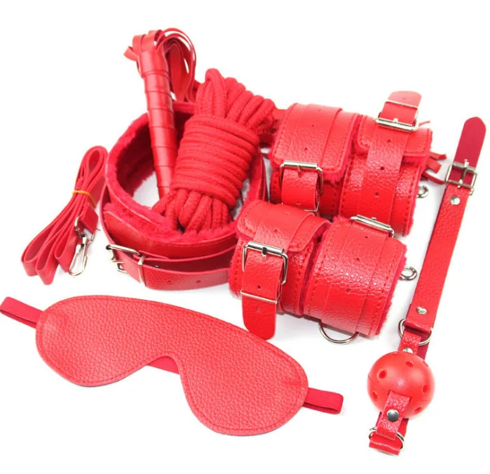 Bdsm Fetish Game Sex Toys Bondage Kit Leather Harness Handcuffs