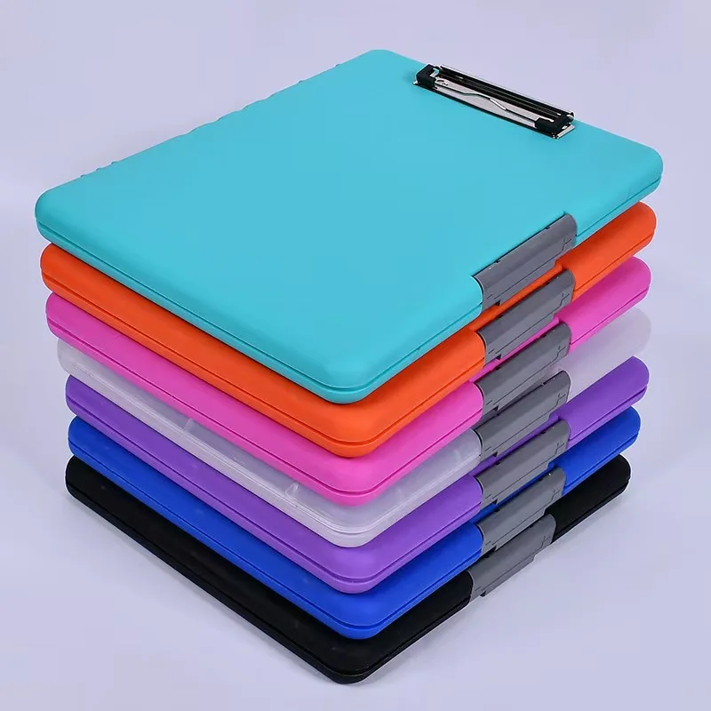 Multi-functional Storage File Folder Plastic Clip Large-Capacity Business Office Gift Organizer Box with Logo Printing Option preview 2