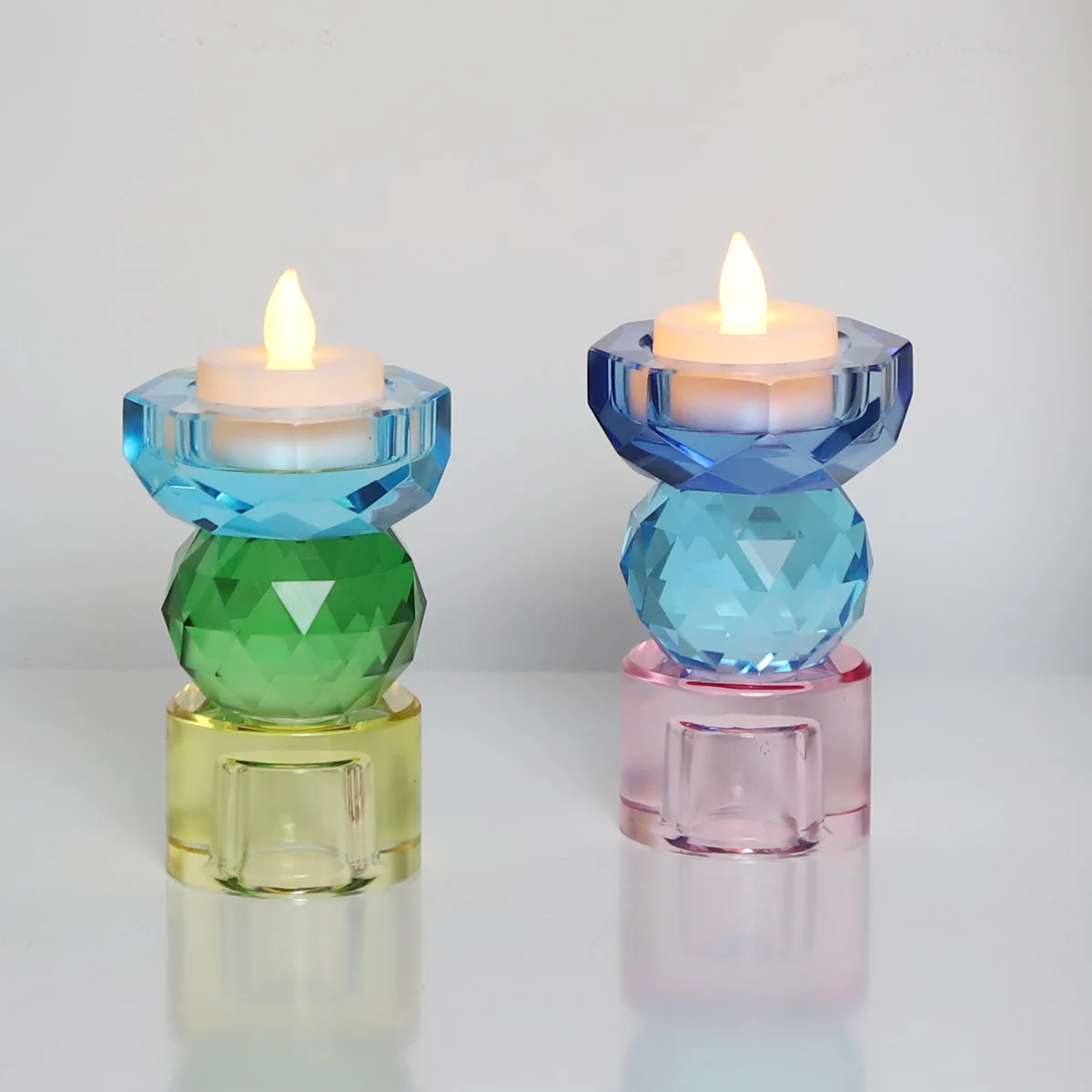 Vysoká kvalita jako suvenýr, tovární cena držadla pro tea light svíčky z křišťálového skla