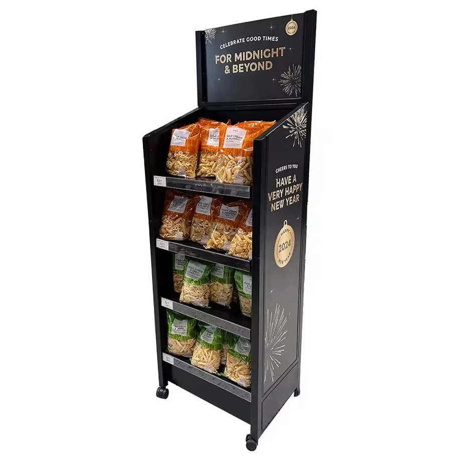 Eco-Friendly Metal Candy Display Racks for Sweets and Supermarket Superb Store Stand for Candy Selling