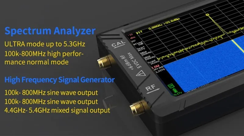 Handheld Tiny Spectrum Analyzer 4 Inch Touch Screen With 3000mah ...