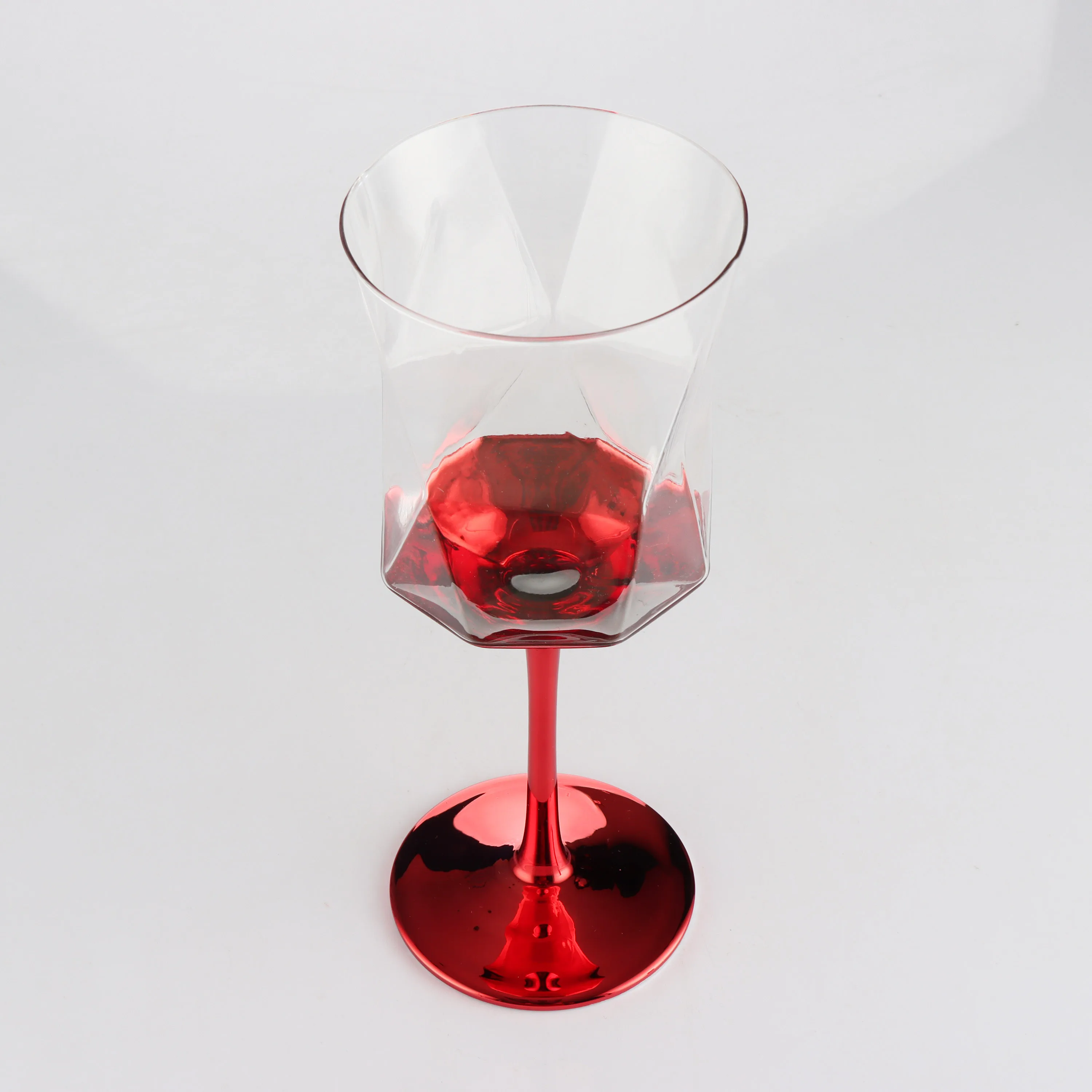 Factory Handmade Wholesale Clear Glass Water Goblets Red Wine Glass Jibbitz Buy Red Wine Glass