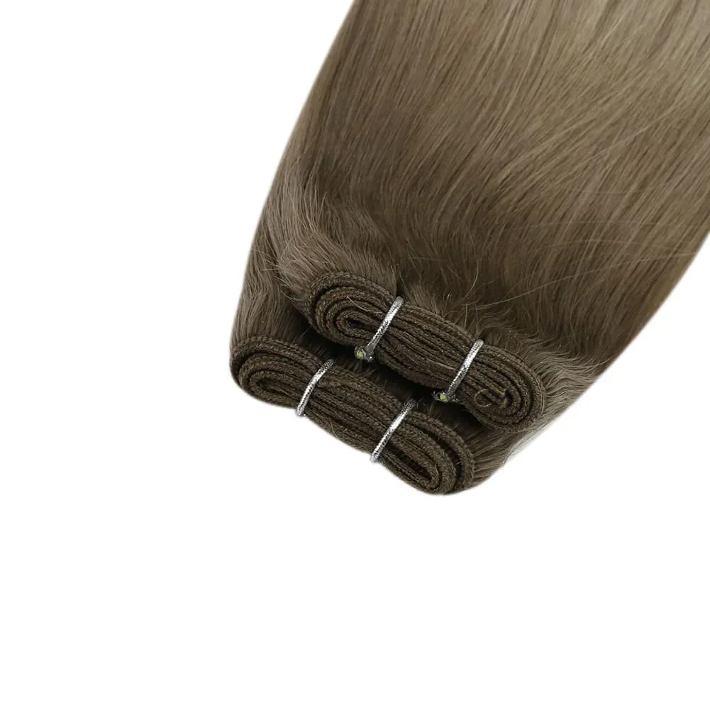 Extension de cheveux à trame invisible LaaVoo 100 g de cheveux humains brésiliens raides à coudre_voghion.com