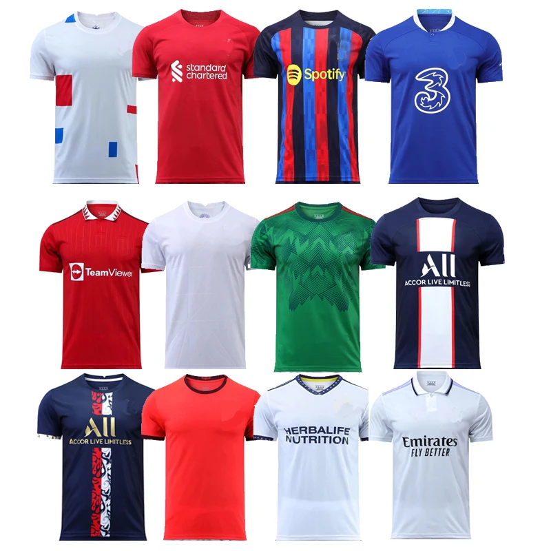 Source Hot sale soccer uniform cheap football shirts sublimation football  shirts football training soccer jersey 2023 on m.