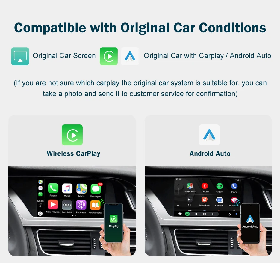 Road Top Multimedia Wireless Carplay Android Auto Interface Decoder For