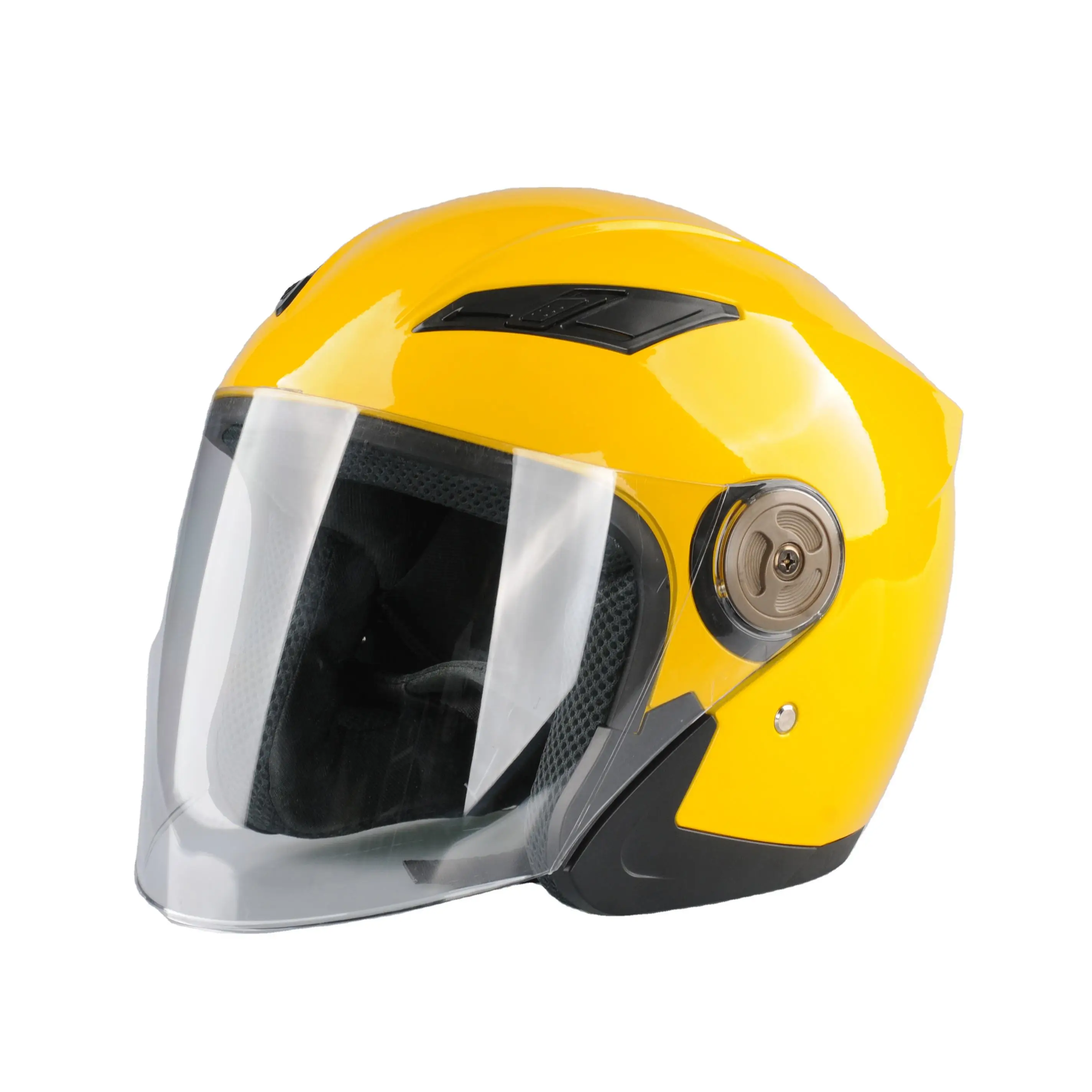 cascos vega jet cara abierta doble visor casco de motocicleta