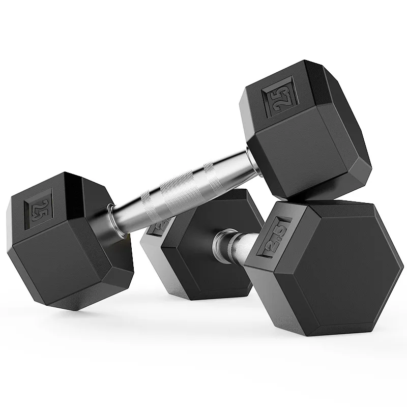 CHOOYOU OEM Hot Sell New Iron Sand Mixed Design Environmental Protection Material Upgraded Non-slip Handle Hexagonal Dumbbell