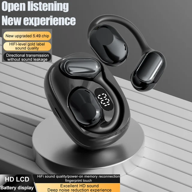 XS18 Ear-hook Wireless Headphones Open  Headphones Comfortable and Breathable Sports Wireless Headphones OWS
