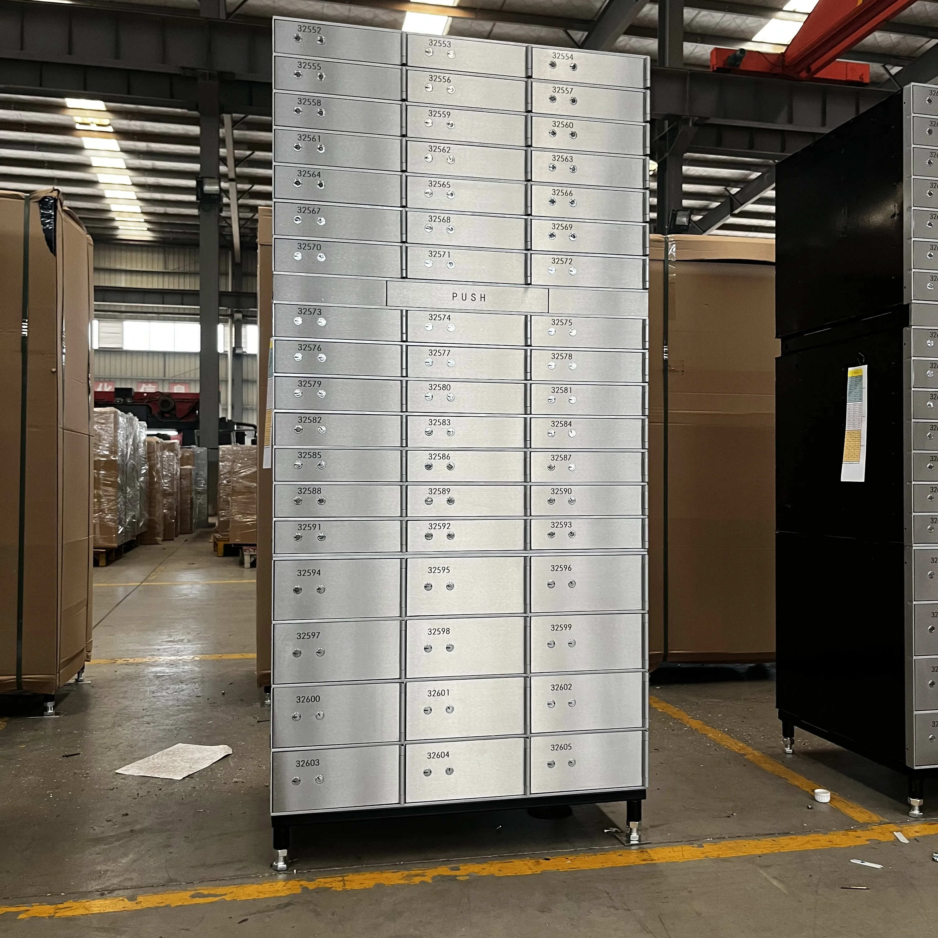 Bank Use High Security Vault Safety Deposit Box With Dual Key Locks