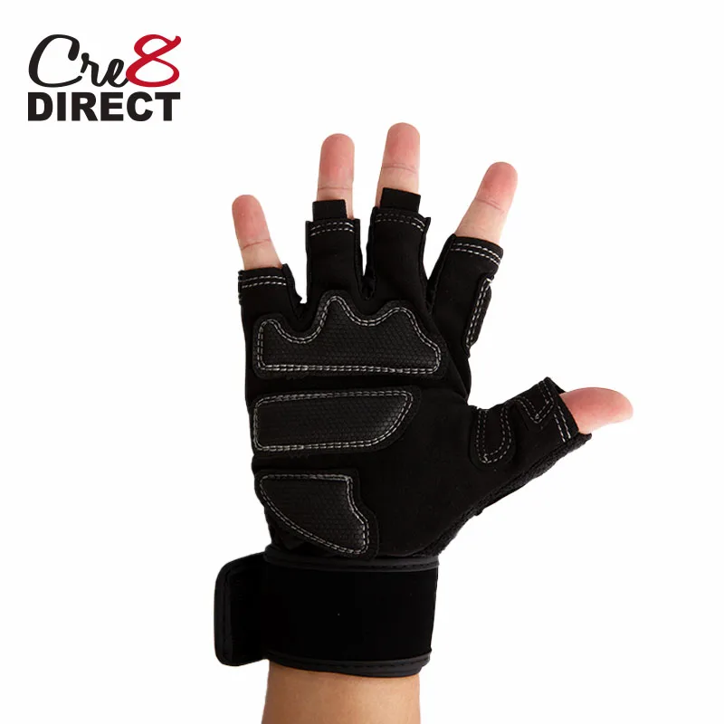Высококачественные перчатки для спортзала спортивные с поддержкой запястья фитнеса упражнений тяжелой атлетики тренажерного