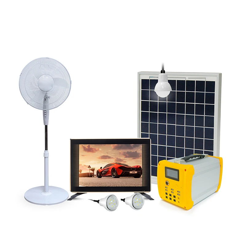China 50W/100w Solar Portable Home Energy Lighting System With Polycrystalline Panel