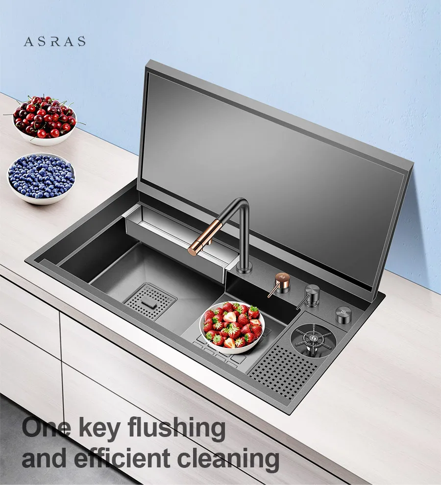 ASRAS SUS304 Hidden Sink - Fine Brushed Model AS-8850NJX