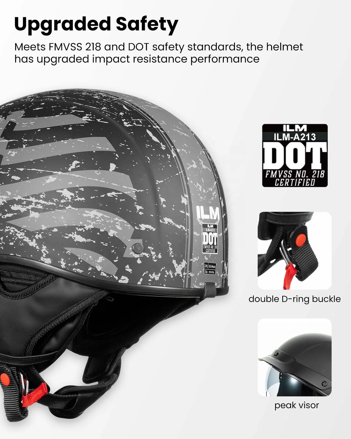 Helmet Safety Standards Dot Fmvss 218 Certified New Arrival ILM