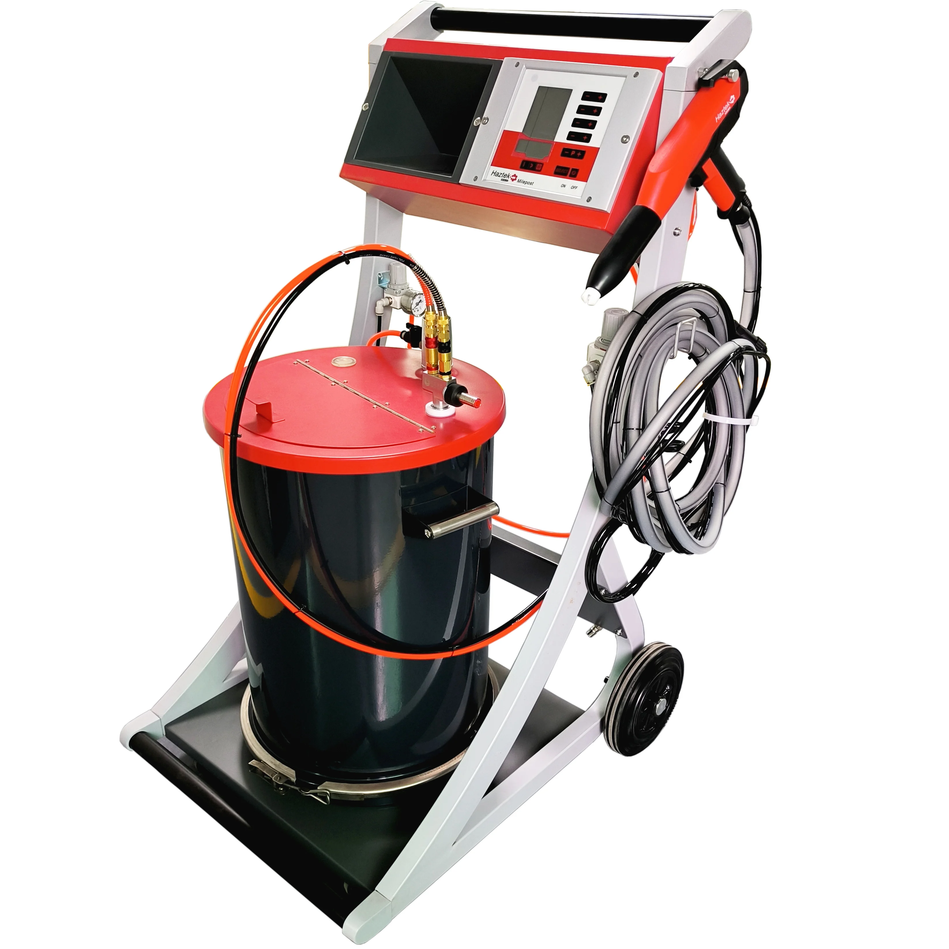 Haztek-Milepost-F Metal Coating Machinery Powder Coating Spray Gun Spray  Paint Machine Manual Powder Coating System