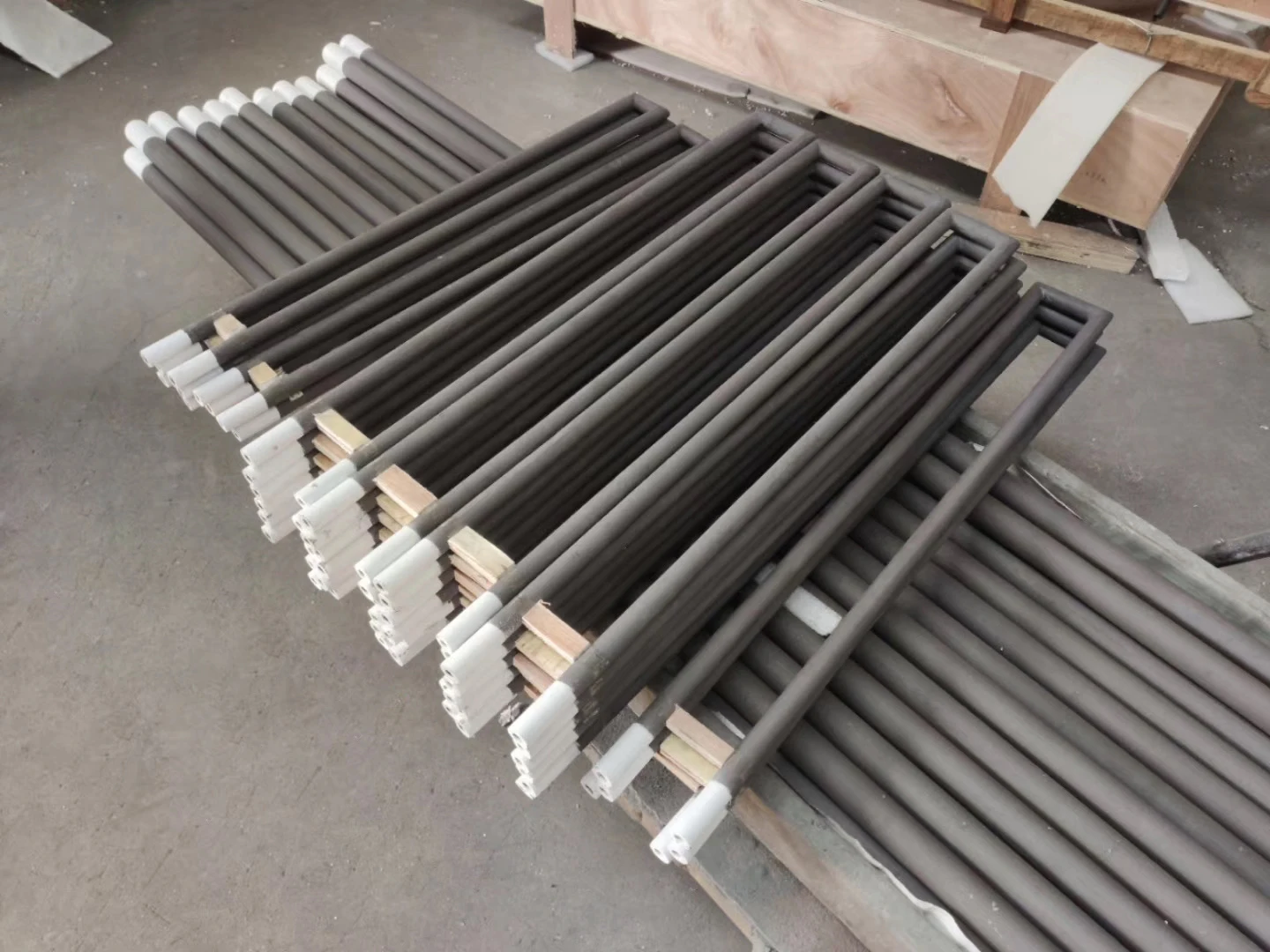 1400°C 1500°C 1600°C Electric Resistance High Temperature Double Spiral Type Silicon Carbide Sic Heater Heating Element For Furnace