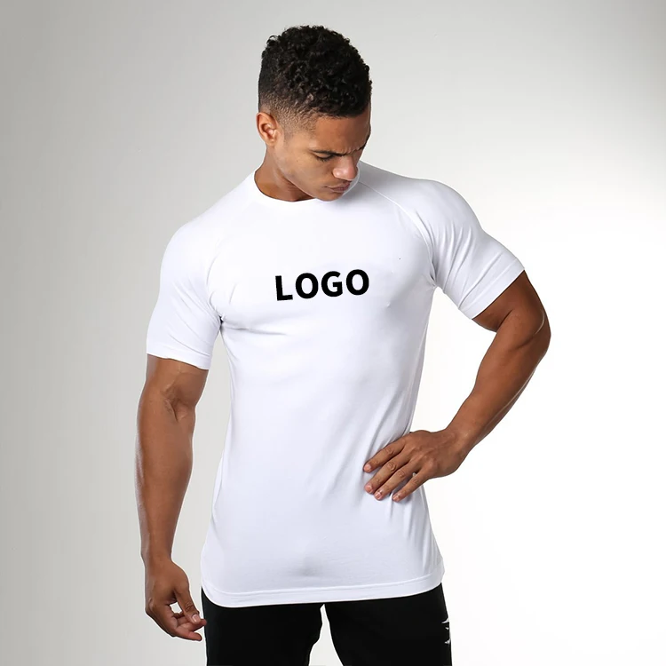 Custom Round Neck Athletic Moisture Wicking Quick Dry Muscle Fit T