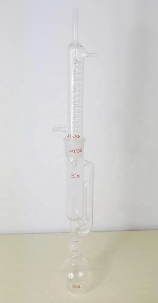 125 мл лабораторное стекло soxhlet с конденсатором