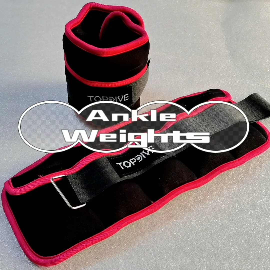 Removable Waterproof Adjustable Weighted Ankle Strap 8lb Neoprene Iron