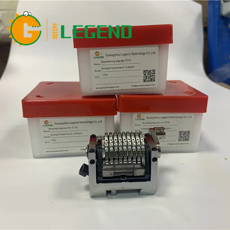 New 9 Digits GTO Numbering Machine Horizontal Numerator Machine Clockwise
