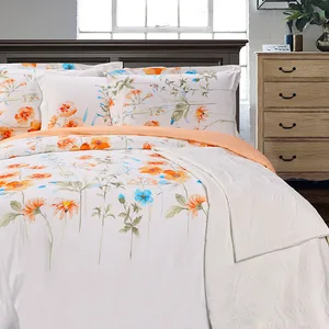 Luxury Duvet Cover Sets Bedsheet Set Bed Sheets Custom 100% Cotton Bedsheets Bedding Set