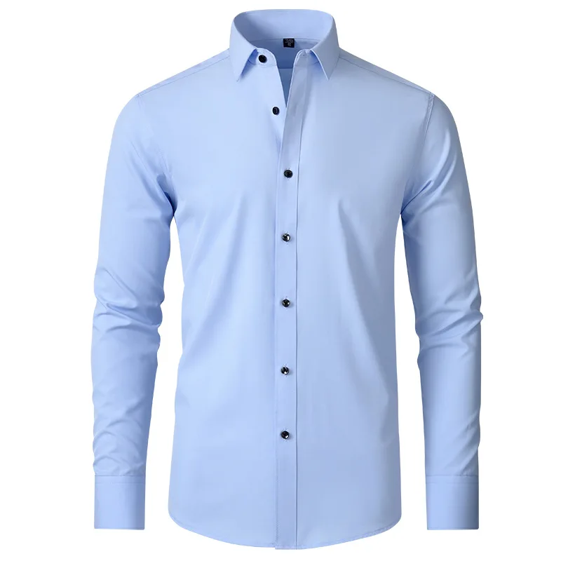 Wholesale Casual Plain Long Sleeve Polo Formal Shirts For Men - Buy ...