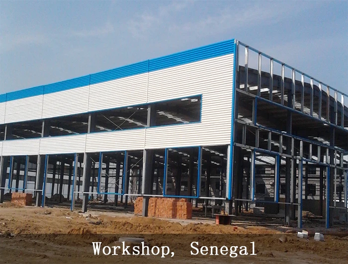 Metal Prefab Prefabricated Steel Warehouse Structure Prefabricated Wide ...