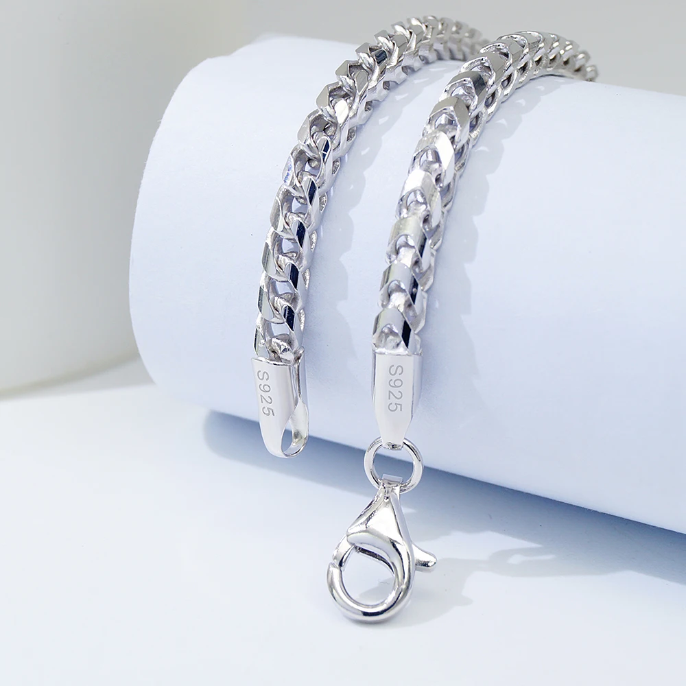 RAOING Silver925 Chain TYPE Ⅲ Silver 925 Wholesale 3mm Sterling Silver 925 Chain for Men | Classic Hip Hop