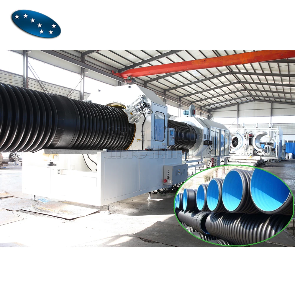 Double Wall Corrugated Pipe Cable Protective Tube Extrusion Machine Making Machine Production Line