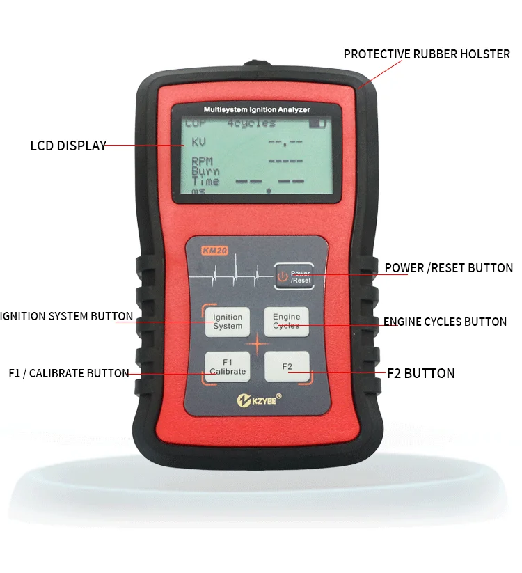 Kzyee Km20 Multisystem Ignition Analyzer Tester Measure Spark Volt