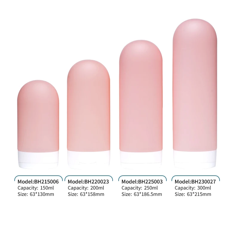 150ML 200ML 250ML 300ML Body Lotion Cream Bottle Sunscreen Cream Hdpe Soft Touch Bottles