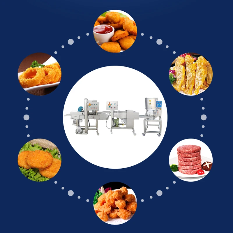 AICN Automatic Burger Patty Meat Chicken Nugget Forming Shaping Food Making Machine Production Line Price