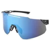 Monture C5 Grise Transparente, Verres Miroir Bleus