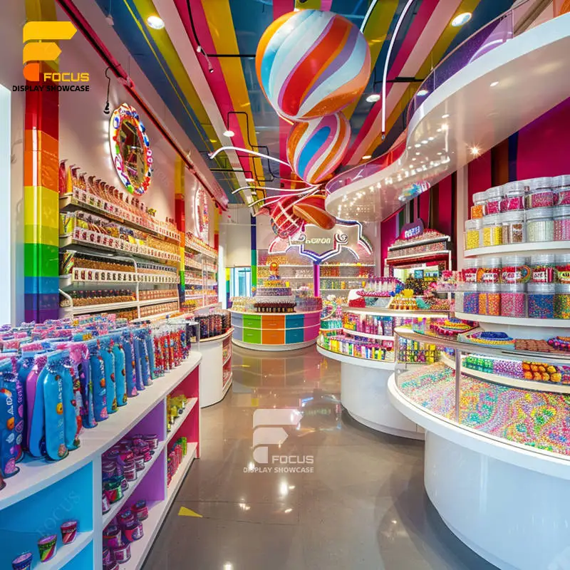 Candy Display Store Candy Display Shelf Chocolate Shop Decoration Candy ...