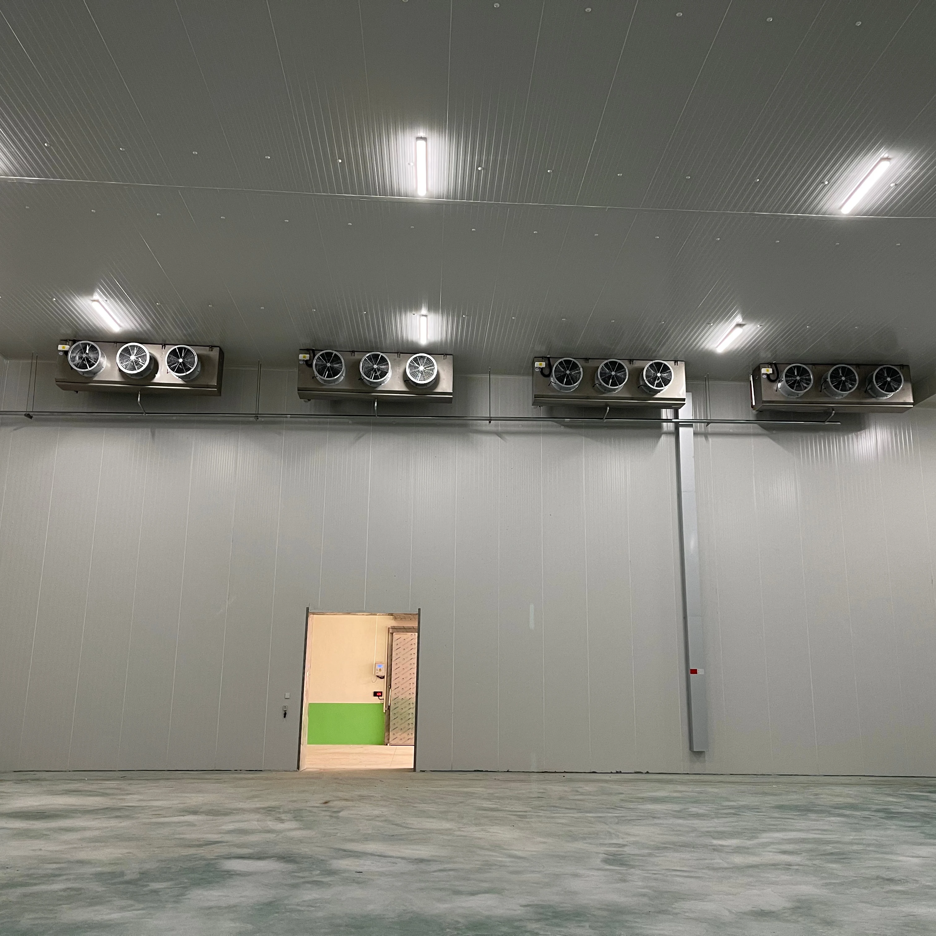 Quick freezer temperature control devicev Slaughterhouse cold storage roof air cooler