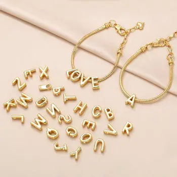 Cheap Price A-Z Letter DIY hand jewelry Alphabet Initial Charm Pendant Bracelet Custom Name Letter Bracelets for Women Girls