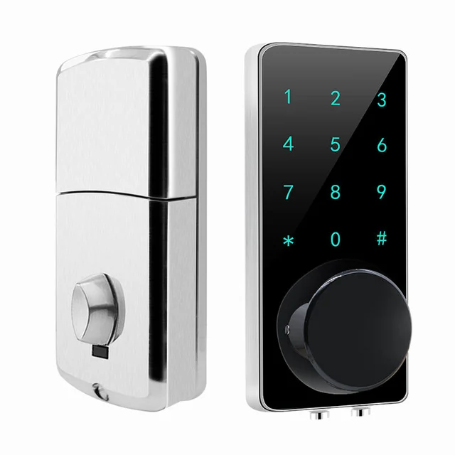 Intelligent Bluetooth Keyless Touch Screen Digital Keypad Door Lock with Smartphone App TTLock for Lock Control