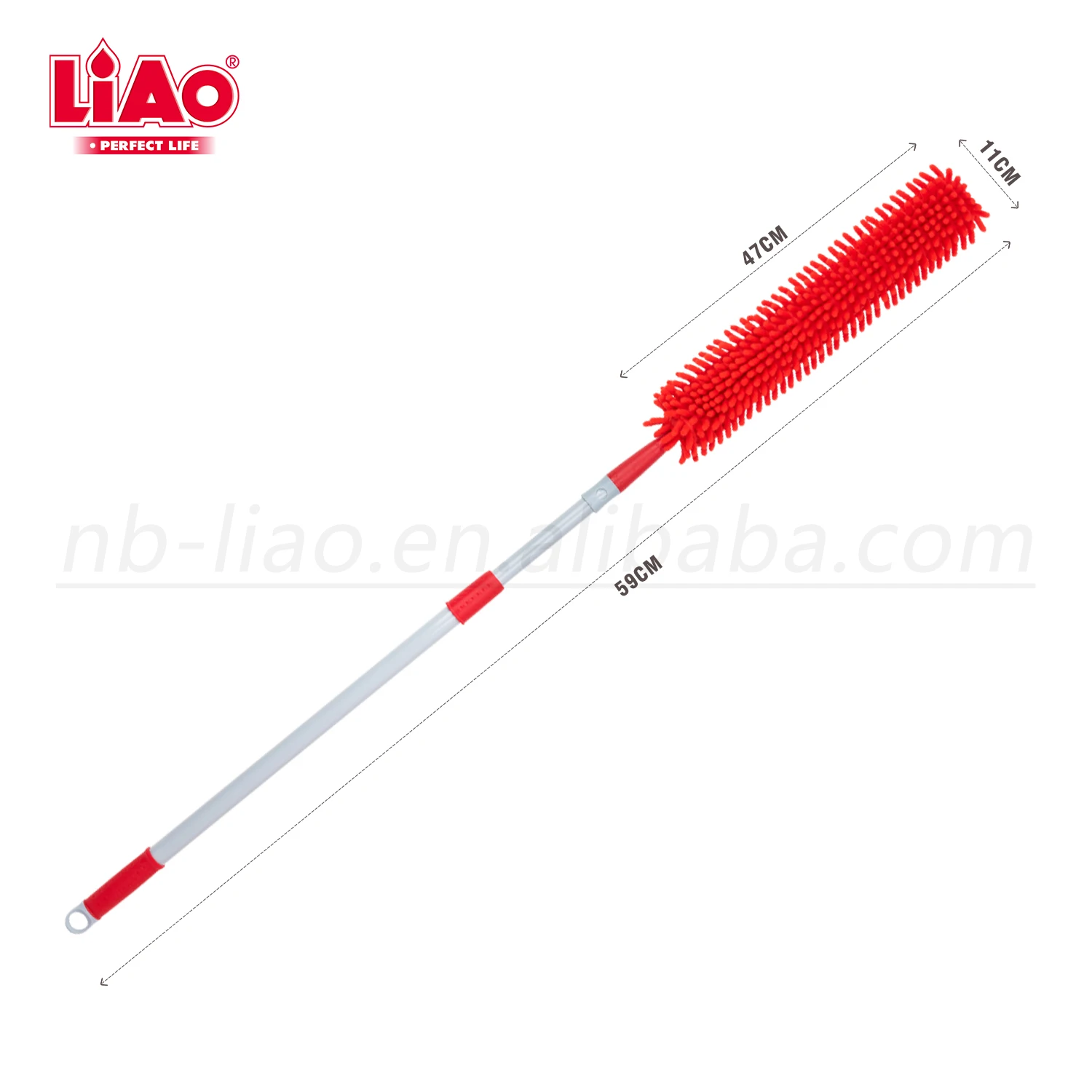 LiAo Extendable Multifunctional Telescopic Microfibre Cleaning Brush Long Handle Home duster