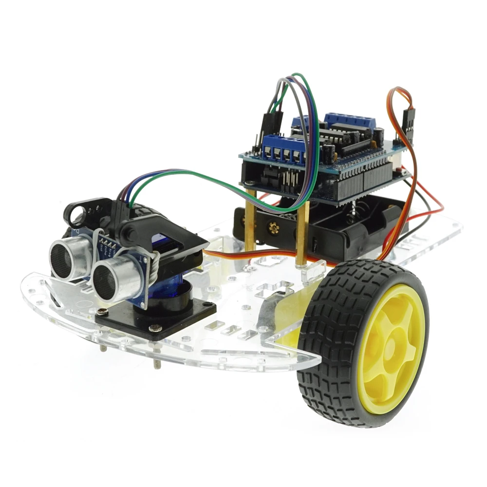 OEM ODM 2WD Robot Car Chassis Ultrasonic Sensor Obstacle Avoidance Smart Car Robot Kit